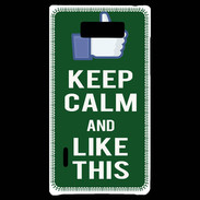 Coque LG Optimus L7 Keep Calm Like This Vert