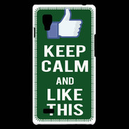 Coque LG Optimus L9 Keep Calm Like This Vert