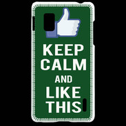 Coque LG Optimus G Keep Calm Like This Vert