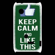 Coque Sony Xperia Typo Keep Calm Like This Vert
