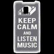Coque LG P990 Keep Calm Listen music Gris