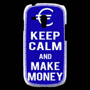 Coque Samsung Galaxy S3 Mini Keep Calm Make money Bleu