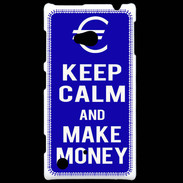 Coque Nokia Lumia 720 Keep Calm Make money Bleu