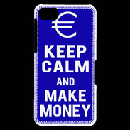 Coque Blackberry Z10 Keep Calm Make money Bleu