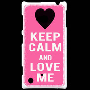 Coque Nokia Lumia 720 Keep Calm Love me Rose