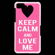 Coque Blackberry Z10 Keep Calm Love me Rose