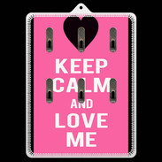 Porte clés Keep Calm Love me Rose