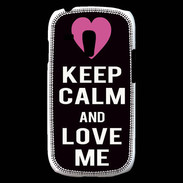 Coque Samsung Galaxy S3 Mini Keep Calm Love Noir