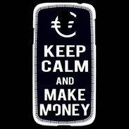 Coque Samsung Galaxy S4 Keep Calm Make money Noir