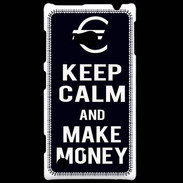 Coque Nokia Lumia 720 Keep Calm Make money Noir