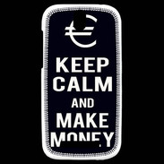 Coque HTC One SV Keep Calm Make money Noir
