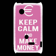 Coque Sony Xperia Typo Keep Calm Make money Rose