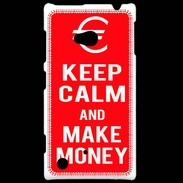 Coque Nokia Lumia 720 Keep Calm Make money Rouge