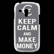 Coque Samsung Galaxy S3 Mini Keep Calm Make money Gris