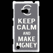 Coque Nokia Lumia 720 Keep Calm Make money Gris