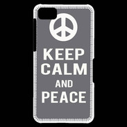 Coque Blackberry Z10 Keep Calm Peace Gris