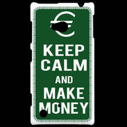 Coque Nokia Lumia 720 Keep Calm Make money Vert