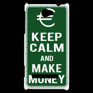 Coque HTC Windows Phone 8S Keep Calm Make money Vert