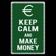 Etui carte bancaire Keep Calm Make money Vert