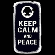 Coque Samsung Galaxy Ace 2 Keep Calm Peace Noir