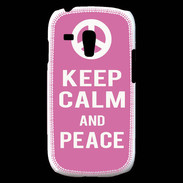 Coque Samsung Galaxy S3 Mini Keep Calm Peace Rose