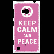 Coque Nokia Lumia 720 Keep Calm Peace Rose