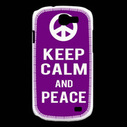 Coque Samsung Galaxy Express Keep Calm Peace Violet