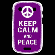 Coque Blackberry Bold 9900 Keep Calm Peace Violet