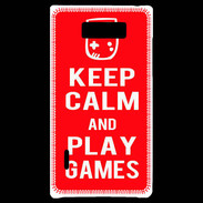 Coque LG Optimus L7 Keep Calm Play games Rouge