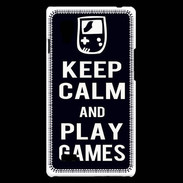 Coque LG Optimus L9 Keep Calm Play games Noir