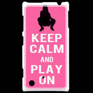 Coque Nokia Lumia 720 Keep Calm Play on Rose