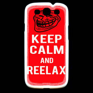 Coque Samsung Galaxy S3 Keep Calm Reelax Rouge
