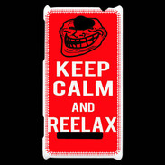 Coque HTC Windows Phone 8S Keep Calm Reelax Rouge