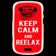 Coque Blackberry Bold 9900 Keep Calm Reelax Rouge