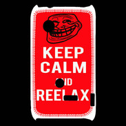 Coque Sony Xperia Typo Keep Calm Reelax Rouge