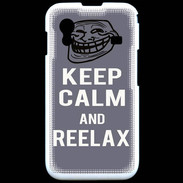 Coque Samsung ACE S5830 Keep Calm Reelax Gris