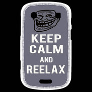 Coque Blackberry Bold 9900 Keep Calm Reelax Gris