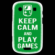 Coque Blackberry Bold 9900 Keep Calm Play games Vert