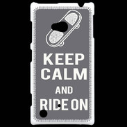 Coque Nokia Lumia 720 Keep Calm Ride on Gris