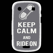 Coque Blackberry Bold 9900 Keep Calm Ride on Gris