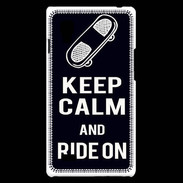 Coque LG Optimus L9 Keep Calm Ride on Noir
