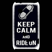 Coque Sony Xperia Typo Keep Calm Ride on Noir