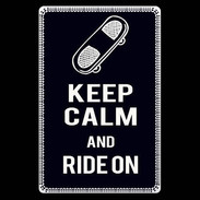 Etui carte bancaire Keep Calm Ride on Noir
