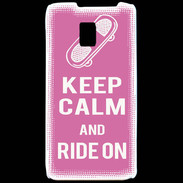 Coque LG P990 Keep Calm Ride on Rose