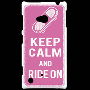 Coque Nokia Lumia 720 Keep Calm Ride on Rose