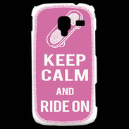Coque Samsung Galaxy Ace 2 Keep Calm Ride on Rose