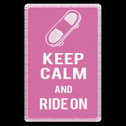 Etui carte bancaire Keep Calm Ride on Rose