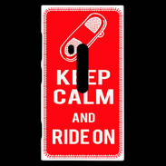 Coque Nokia Lumia 920 Keep Calm Ride on Rouge