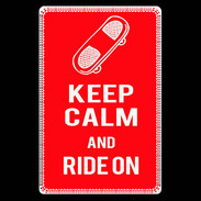 Etui carte bancaire Keep Calm Ride on Rouge