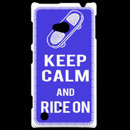 Coque Nokia Lumia 720 Keep Calm Ride on Bleu